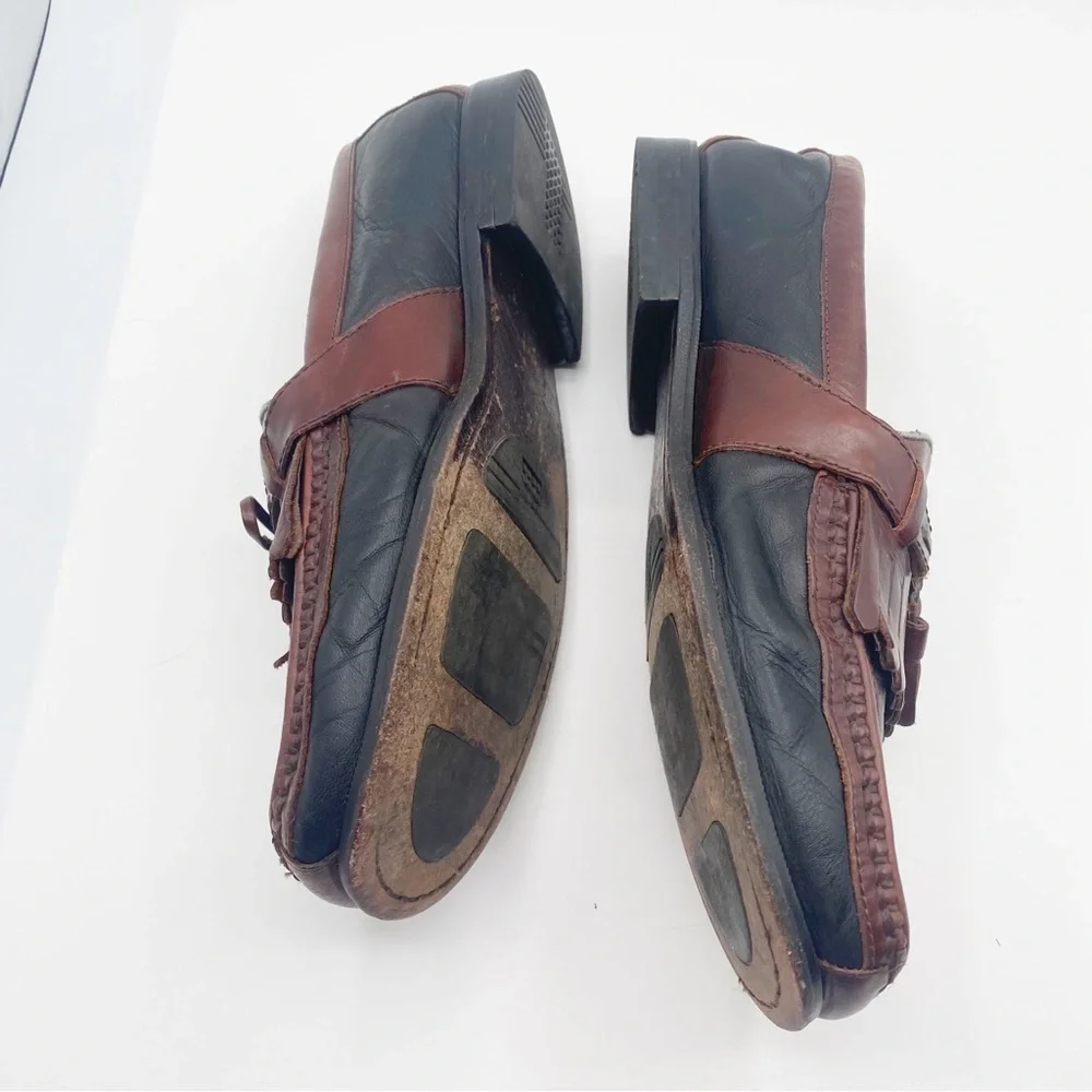 Johnston and Murphy Men’s Brown Leather Loafers with Tassels Casual Size 11.5